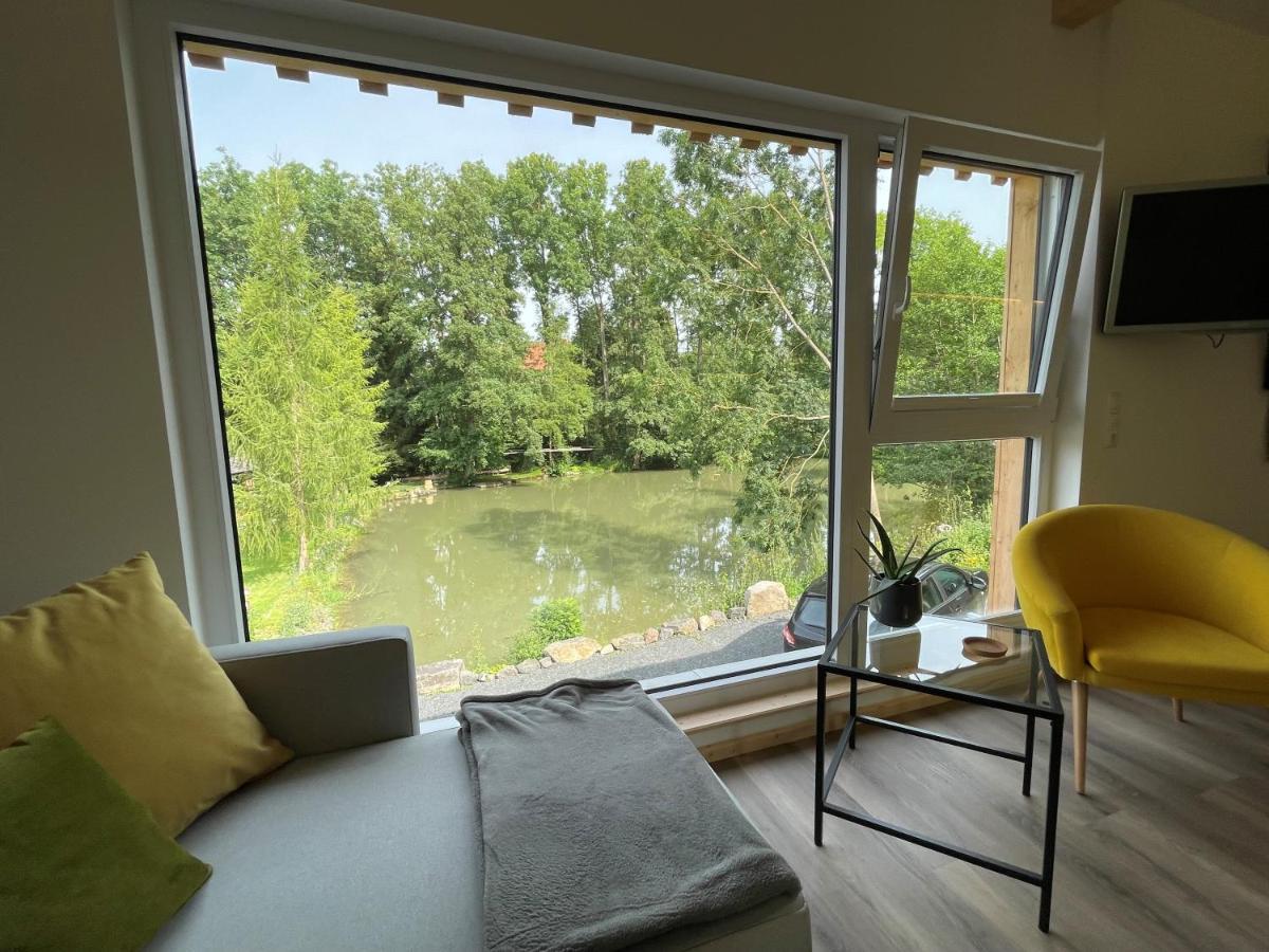 Ferienwohnung Panorama Teichblick Heldritt Luaran gambar